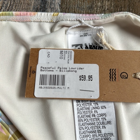 Billabong | Peaceful Palms Lowrider Bikini Bottoms - Picture 9 of 9